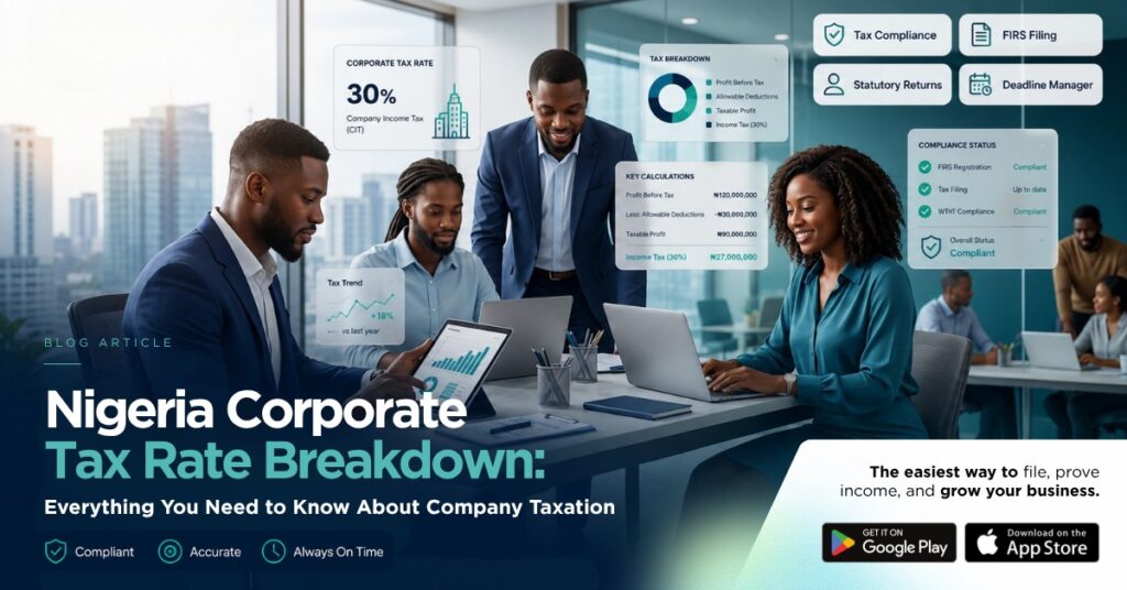 Corporate tax in Nigeria, rate breakdown